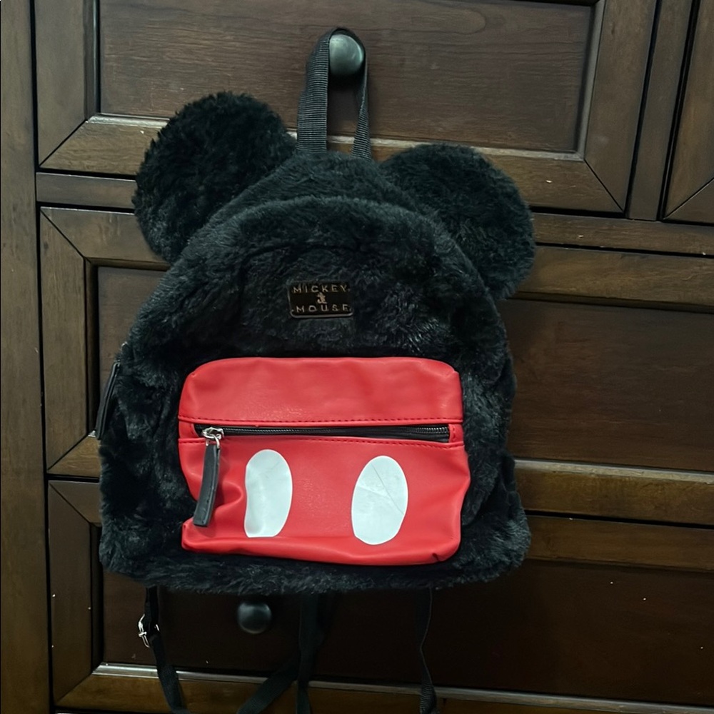 Disney Mickey Mouse Black and Red Mini Backpack